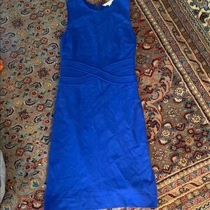 Elegant Blue Sleeveless Dress